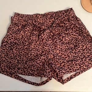 Leopard print shorts